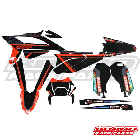 BOANO stickerkit 2020 Black Edition, zwart - Beta RR 2T/4T (2020-2022)