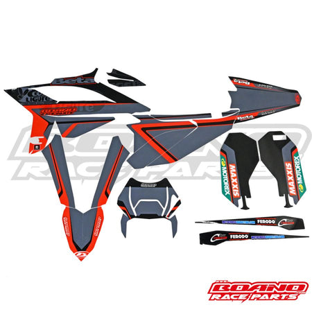 BOANO stickerkit 2020 Grey Edition, grijs - Beta RR 2T/4T (2020-2022)