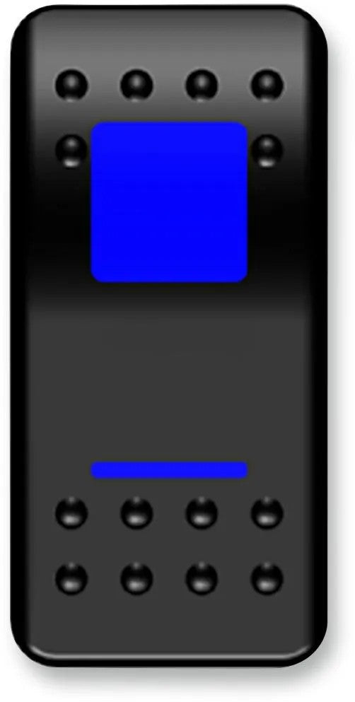 MOOSE Racing switch rocker on/off blue blauw
