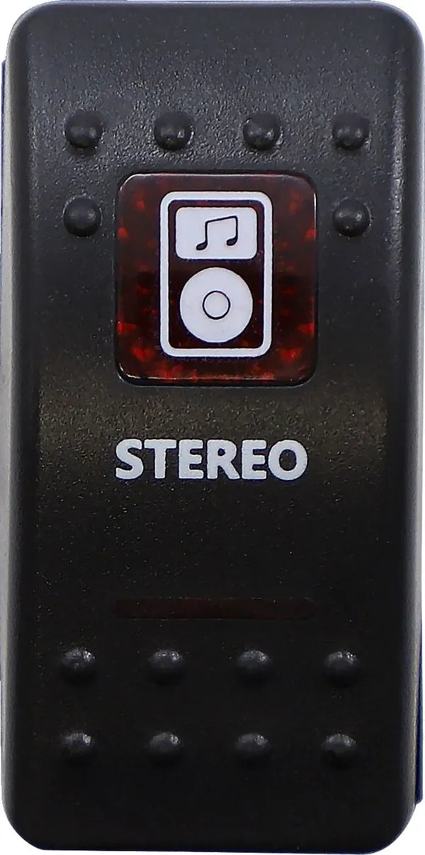 MOOSE Racing switch rocker stereo-red rood | Femon Parts
