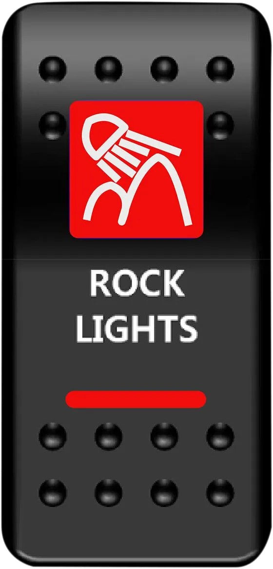 MOOSE Racing switch rock lights-red rood