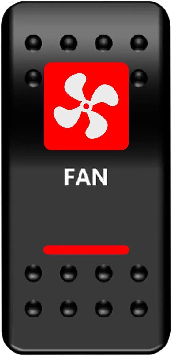 MOOSE Racing switch fan power red rood
