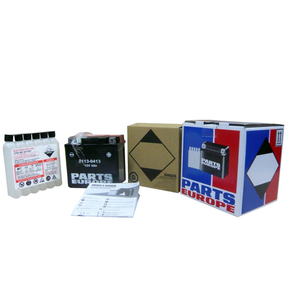 Parts Europe High-Performance AGM onderhoudsvrije accu YTX14L-BS
