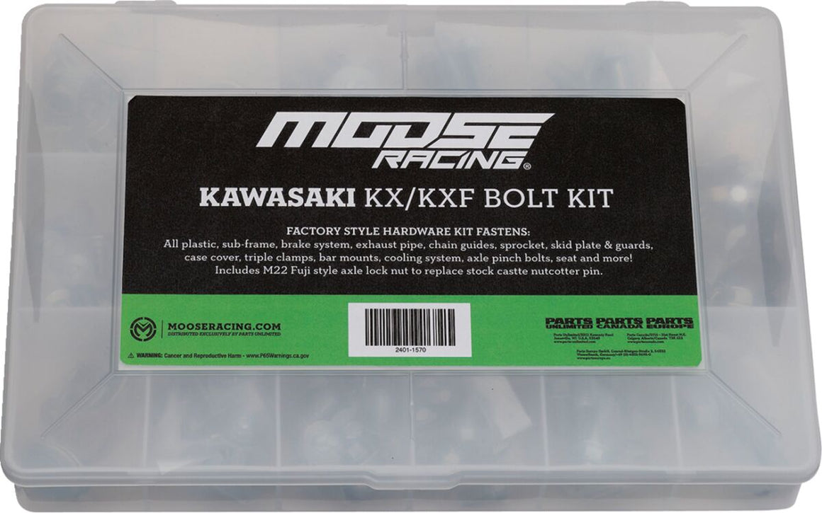 MOOSE Racing bevestigingsset grijs - Kawasaki (2000-2026) | Femon Parts
