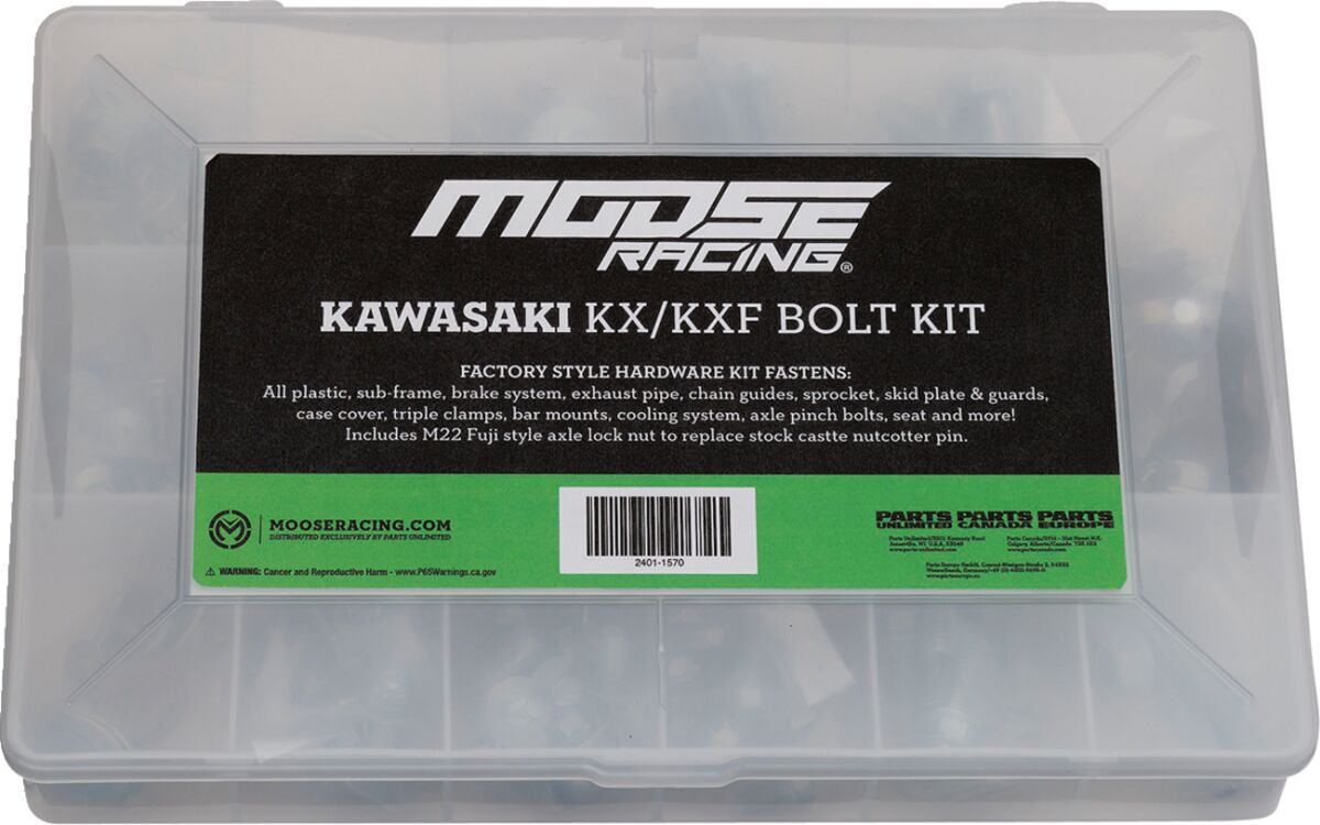MOOSE Racing bevestigingsset grijs - Kawasaki (2000-2026) | Femon Parts
