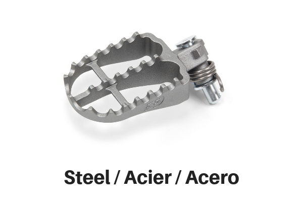 S3 Parts FOOTPEGS HARDROCK STEEL SHERCO ENDURO