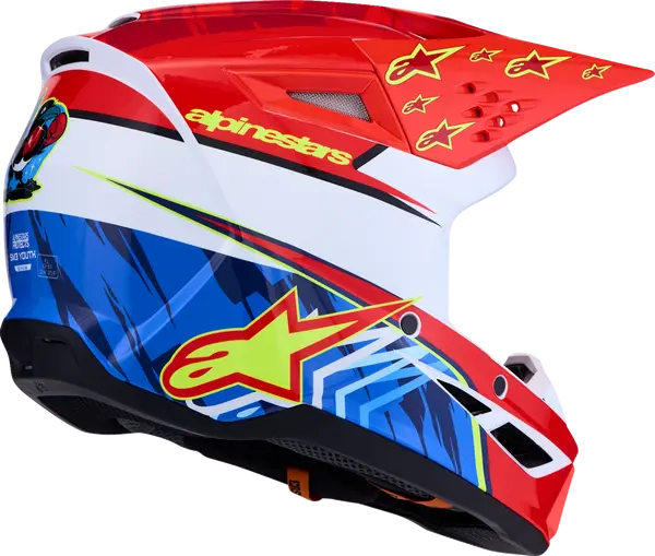 Alpinestars Helm Jeugd SM3 FALCON Rood/Wit/Blauw