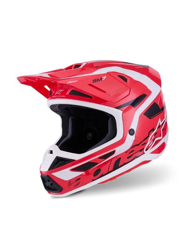 Helm SM7 DEED Rood/Zwart/Wit