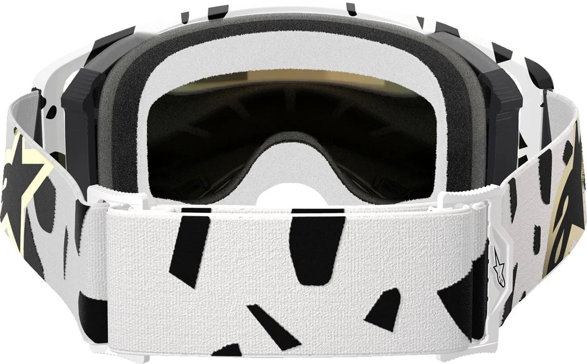 Alpinestars Crossbril Supertech Corp White/Gold Mirror-Gold