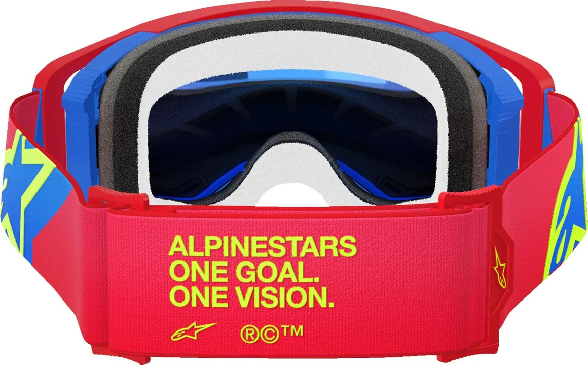 Alpinestars Crossbril Supertech Corp Red/Blue Mirror-Blue