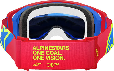Alpinestars Crossbril Supertech Corp Red/Blue Mirror-Blue