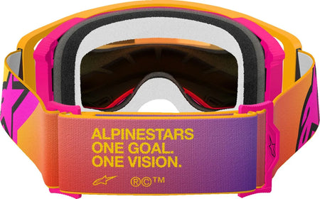Alpinestars Crossbril Supertech Corp Yellow/Pink Mirror-Red