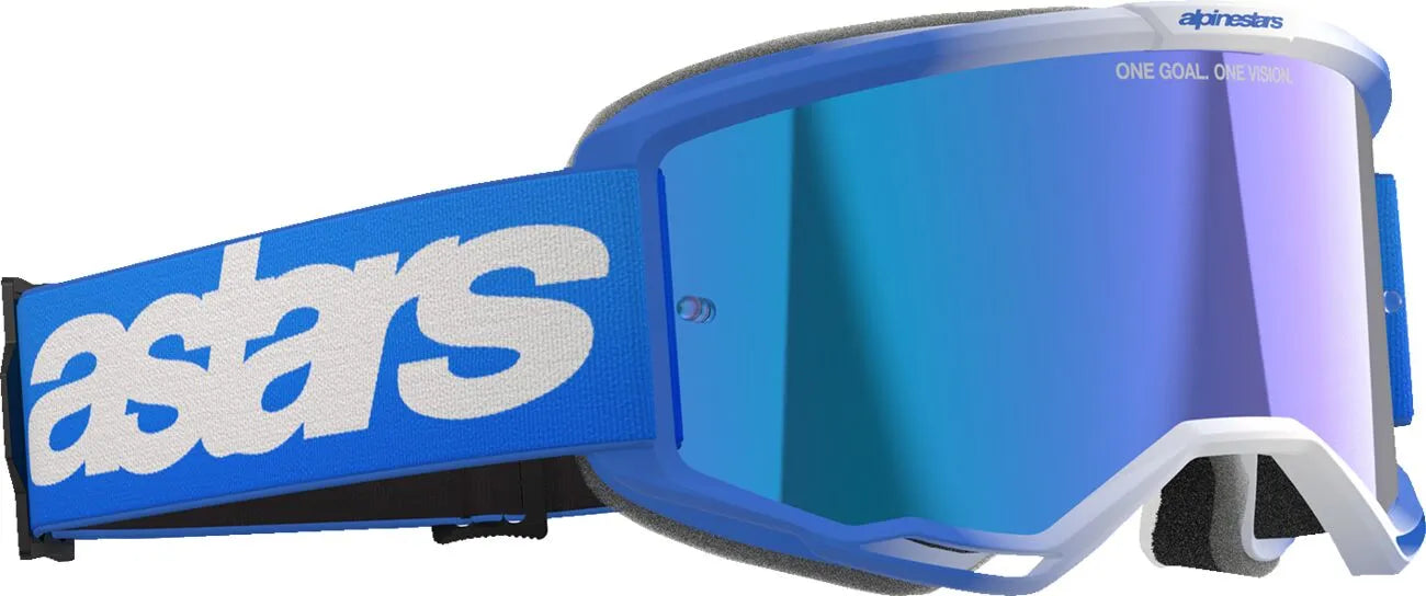 Alpinestars Crossbril Vision 5 Blaze Blue Mirror-Blue