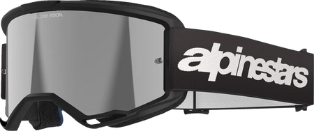 Alpinestars Crossbril Vision 3 Wordmark Black Mirror-Silver