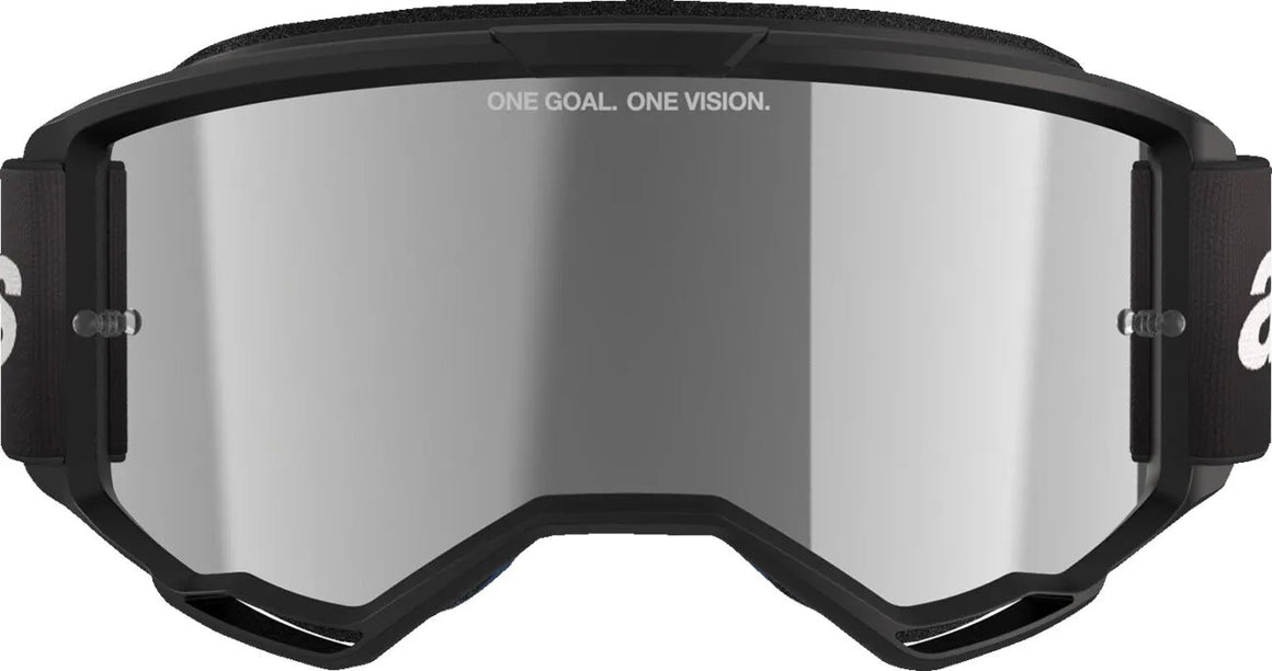 Alpinestars Crossbril Vision 3 Wordmark Black Mirror-Silver
