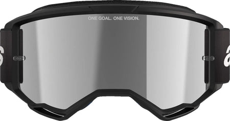 Alpinestars Crossbril Vision 3 Wordmark Black Mirror-Silver