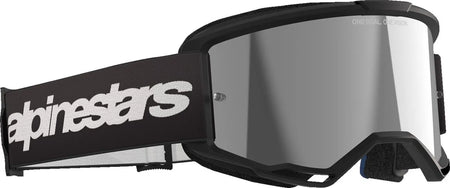 Alpinestars Crossbril Vision 3 Wordmark Black Mirror-Silver