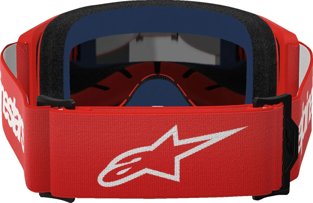 Alpinestars Crossbril Vision 3 Wordmark Red Mirror-Silver