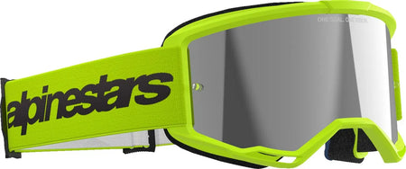 Alpinestars Crossbril Vision 3 Wordmark Yellow Fluo Mirror-Silver