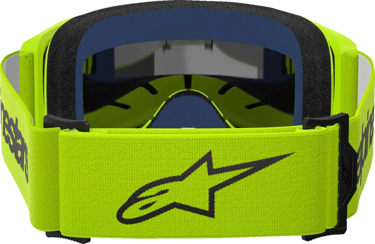 Alpinestars Crossbril Vision 3 Wordmark Yellow Fluo Mirror-Silver
