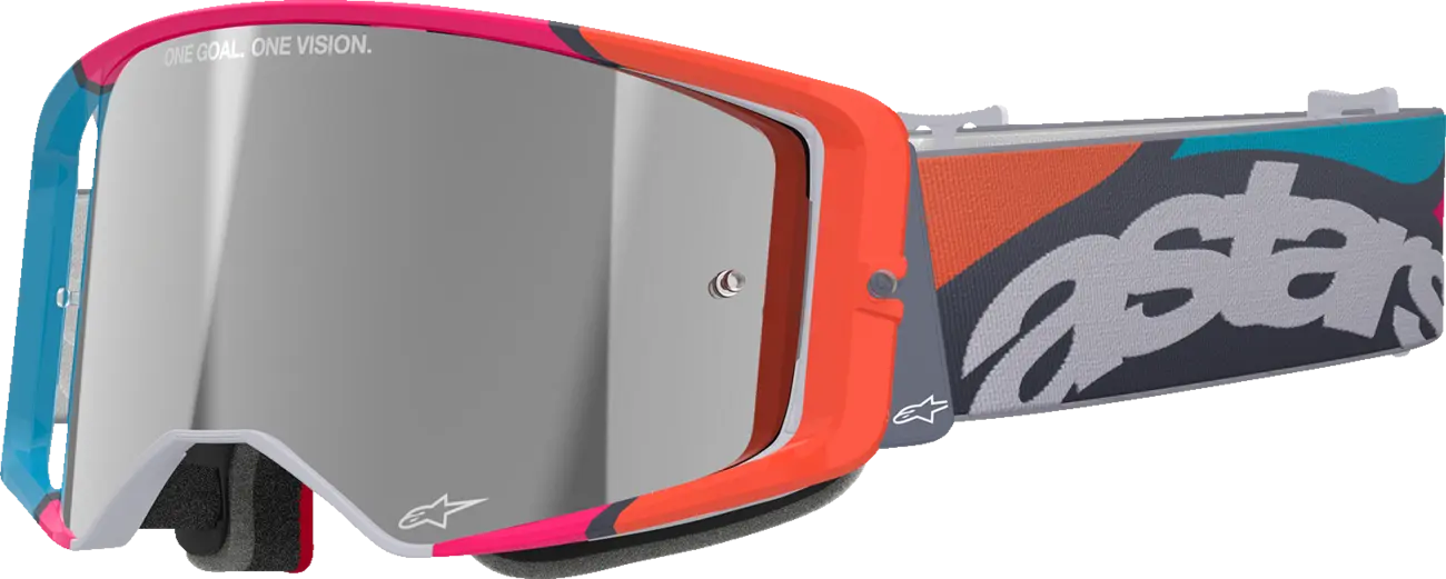 Alpinestars Crossbril Supertech Stream Gray/Multi Mirror-Silver