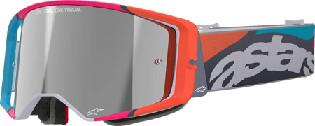 Alpinestars Crossbril Supertech Stream Gray/Multi Mirror-Silver