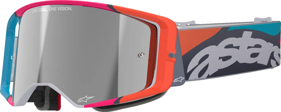 Alpinestars Crossbril Supertech Stream Gray/Multi Mirror-Silver