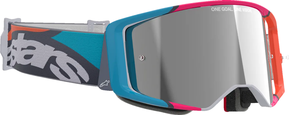 Alpinestars Crossbril Supertech Stream Gray/Multi Mirror-Silver