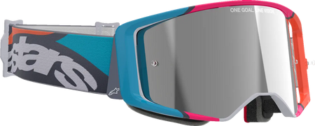 Alpinestars Crossbril Supertech Stream Gray/Multi Mirror-Silver