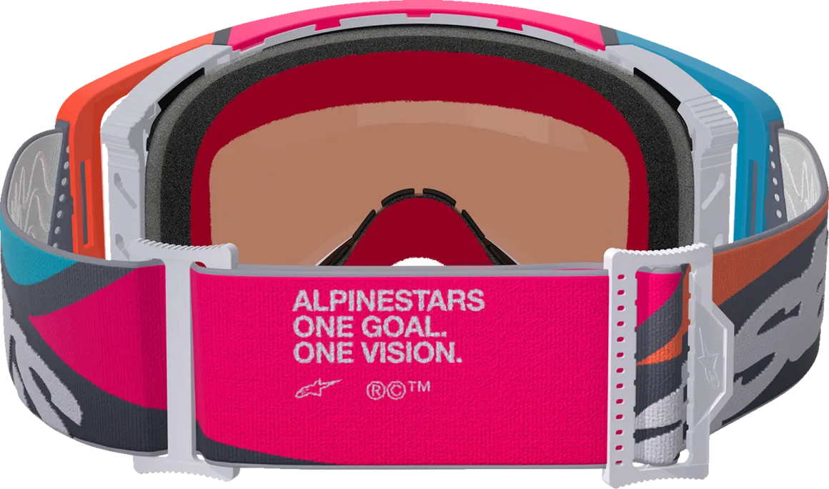 Alpinestars Crossbril Supertech Stream Gray/Multi Mirror-Silver