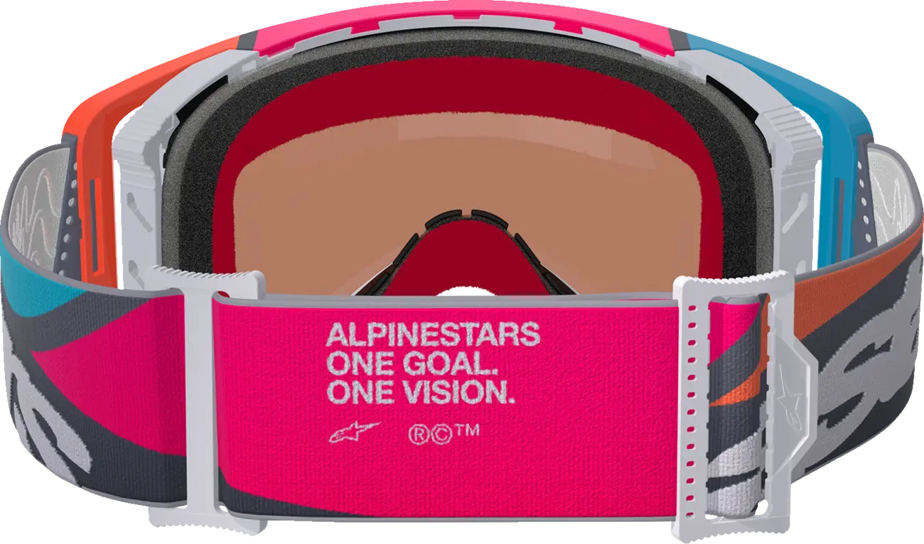 Alpinestars Crossbril Supertech Stream Gray/Multi Mirror-Silver