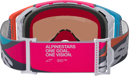 Alpinestars Crossbril Supertech Stream Gray/Multi Mirror-Silver