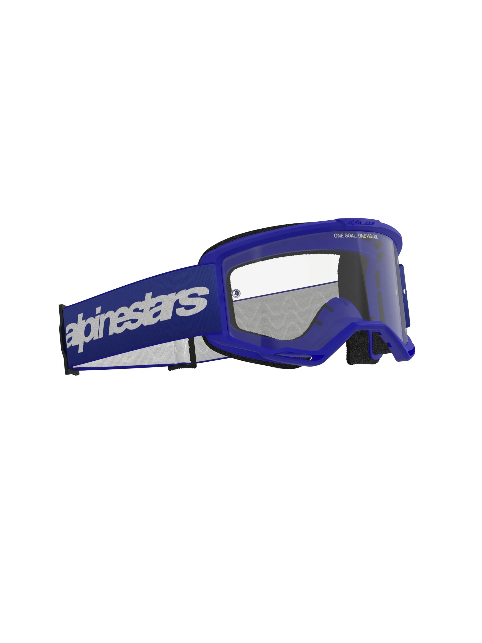 Alpinestars Crossbril Vision 3 Wordmark Blue Clear