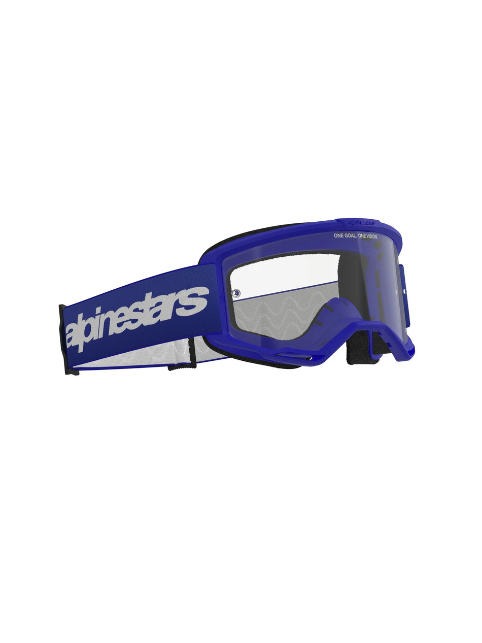 Alpinestars Crossbril Vision 3 Wordmark Blue Clear