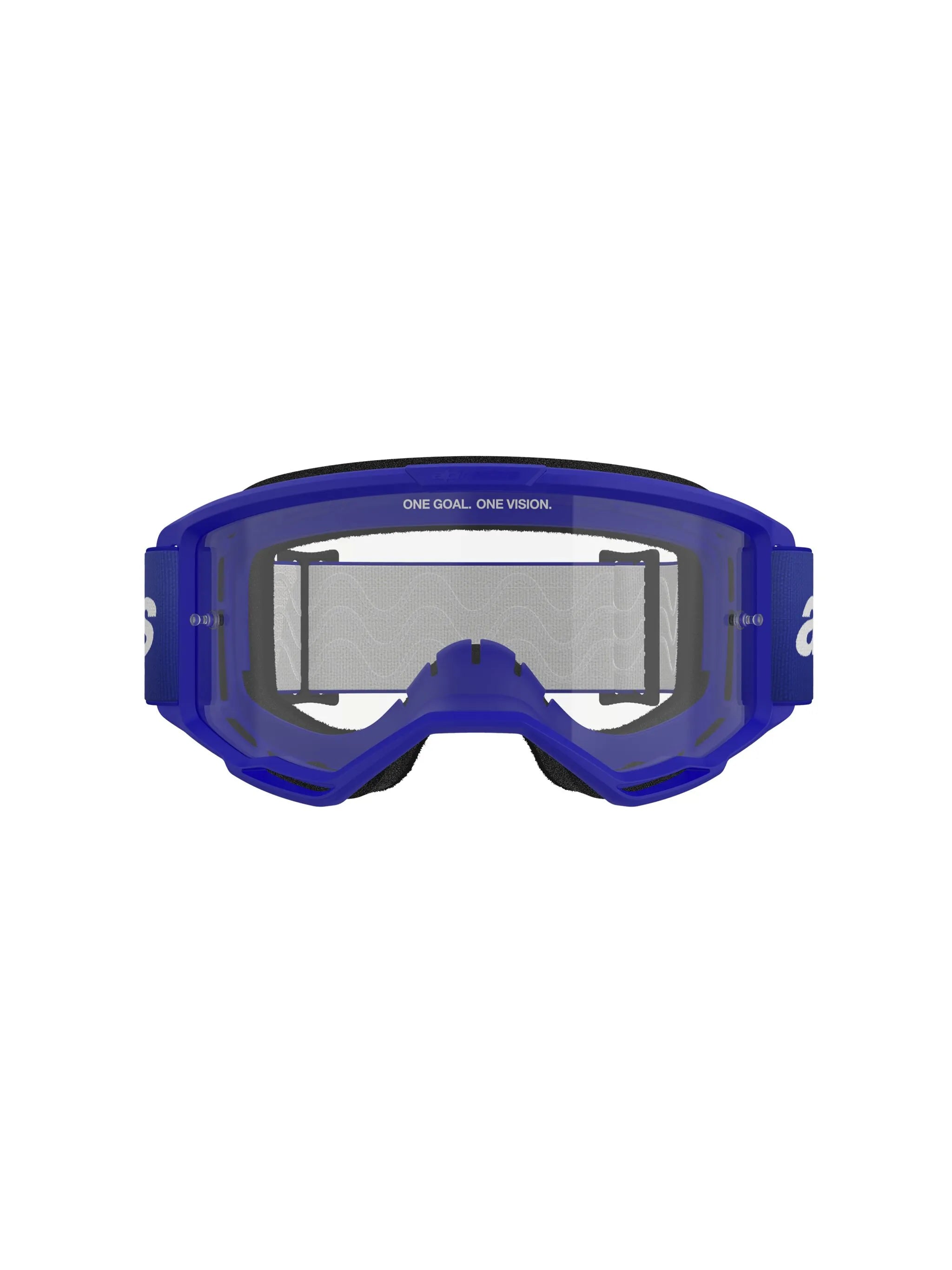 Alpinestars Crossbril Vision 3 Wordmark Blue Clear