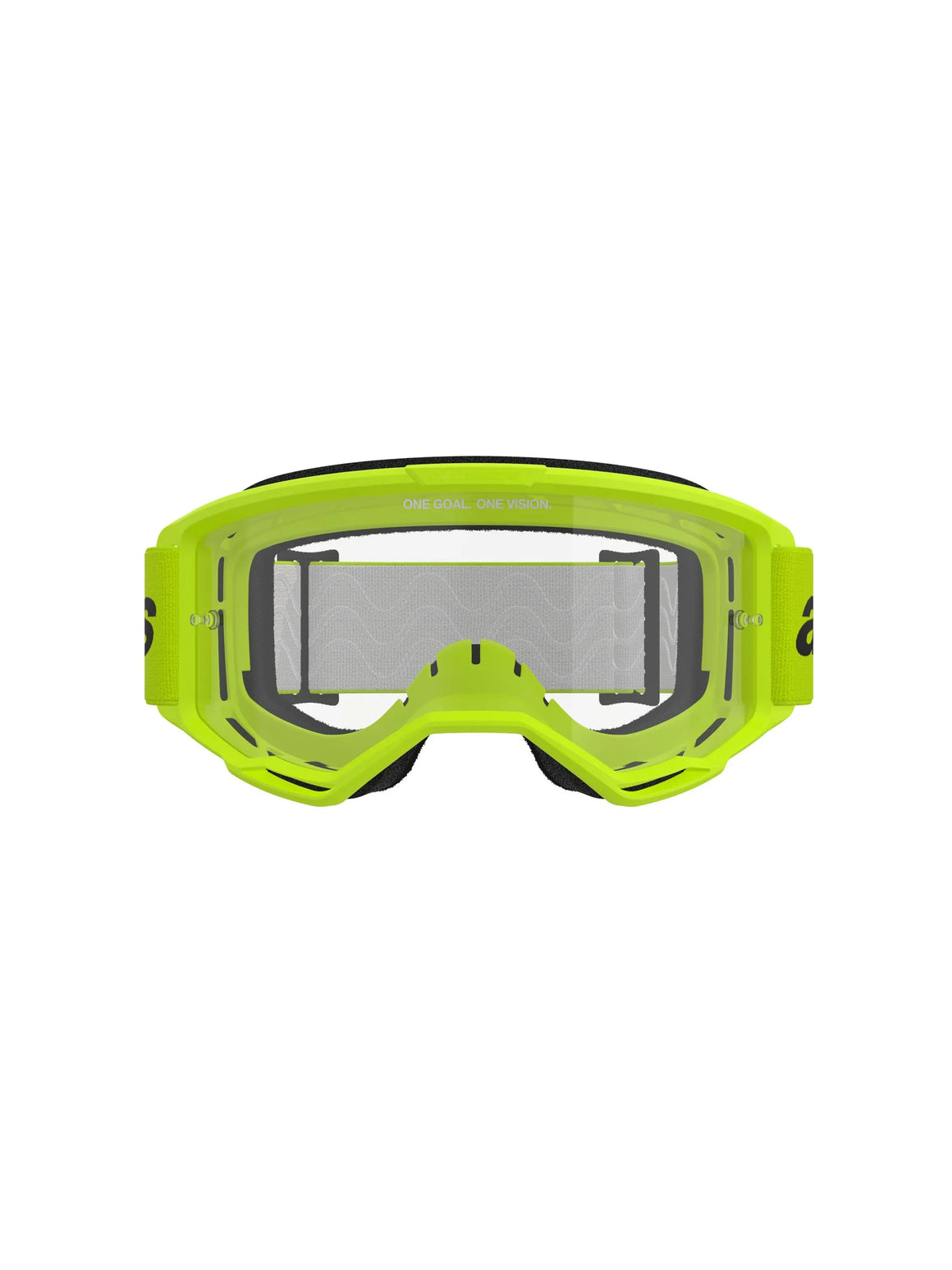 Alpinestars Crossbril Vision 3 Wordmark Yellow Clear
