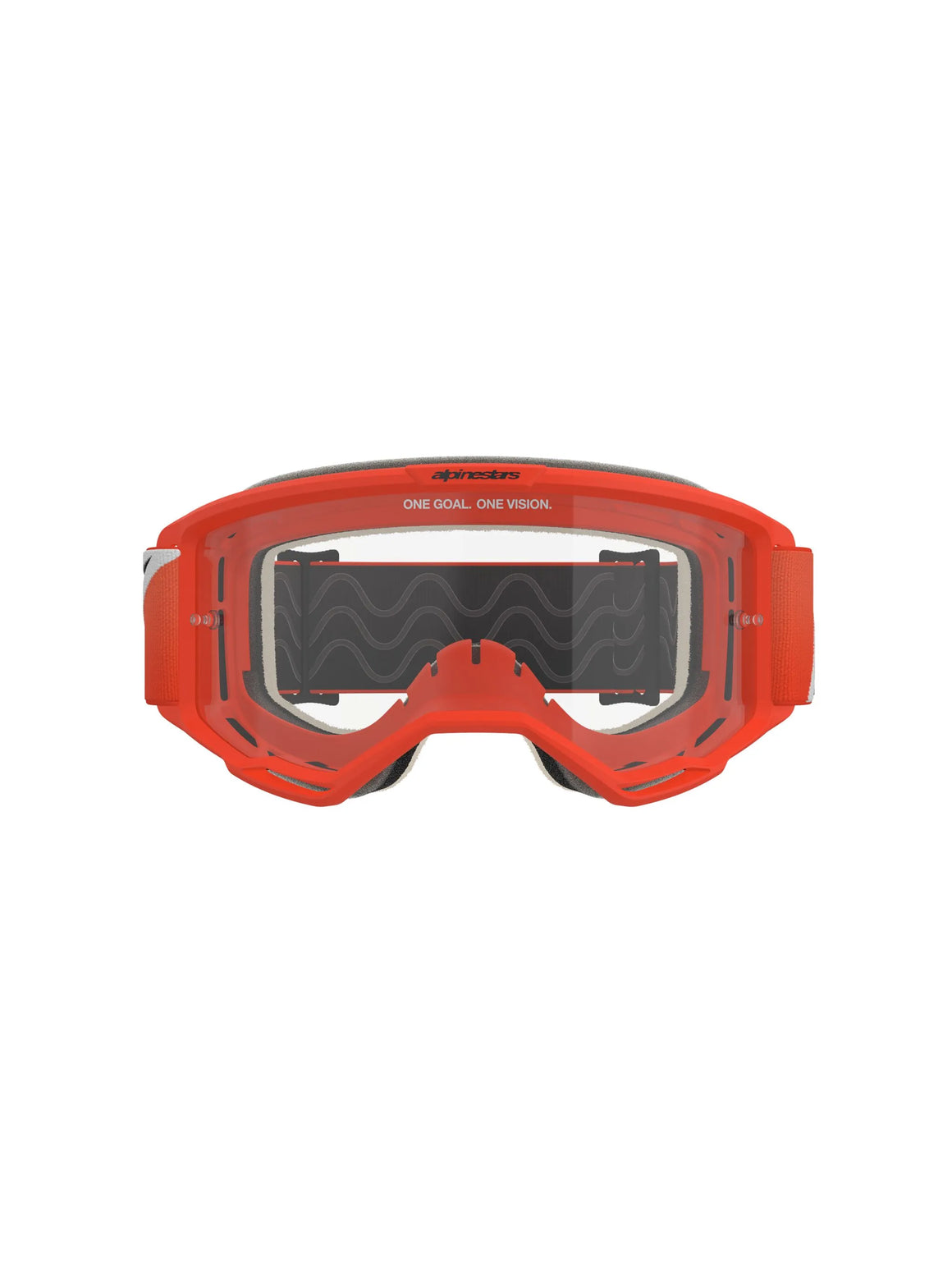Alpinestars Crossbril Vision 5 Corp Orange Clear
