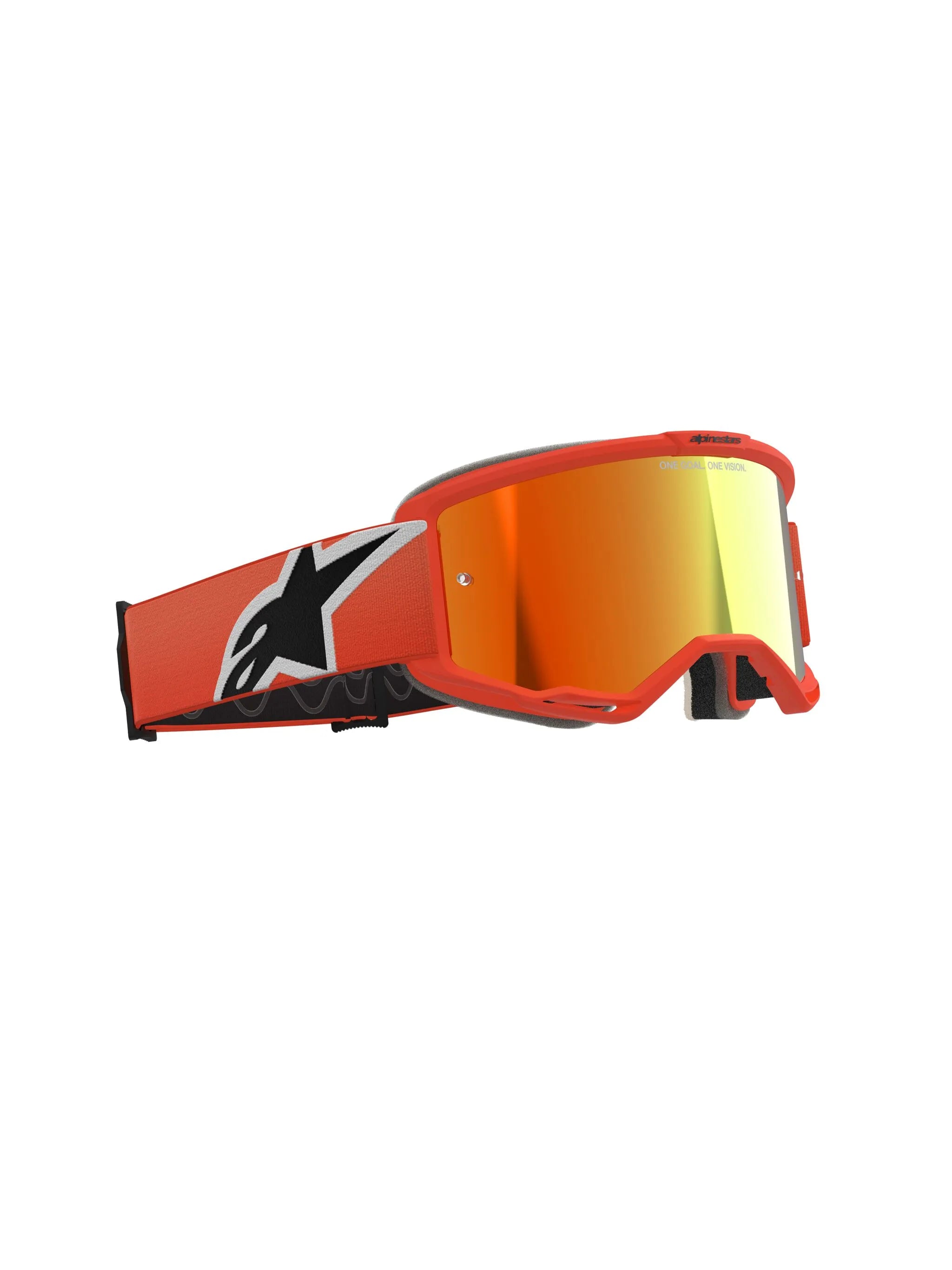 Alpinestars Crossbril Vision 5 Corp Orange Mirror-Red
