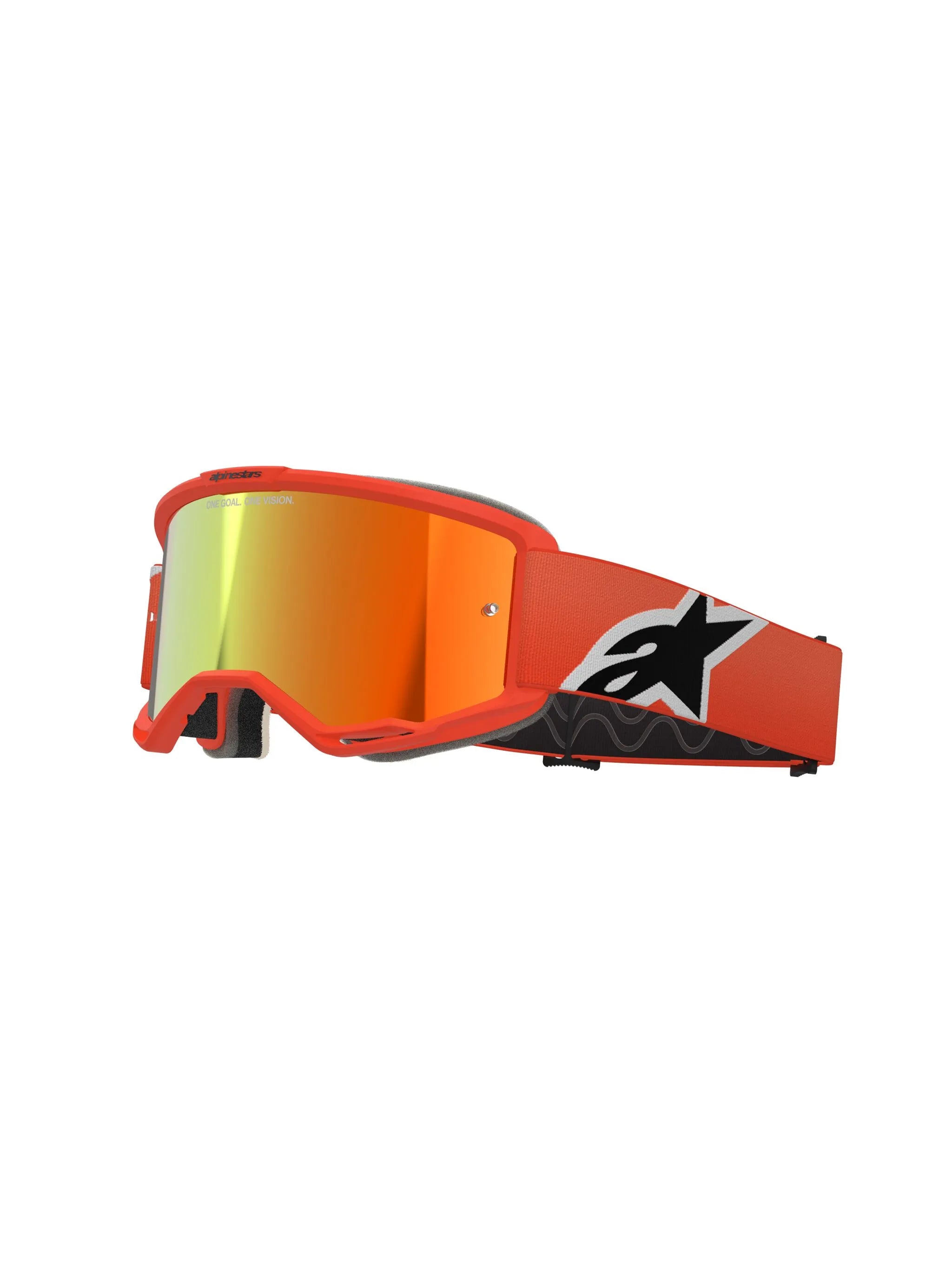 Alpinestars Crossbril Vision 5 Corp Orange Mirror-Red