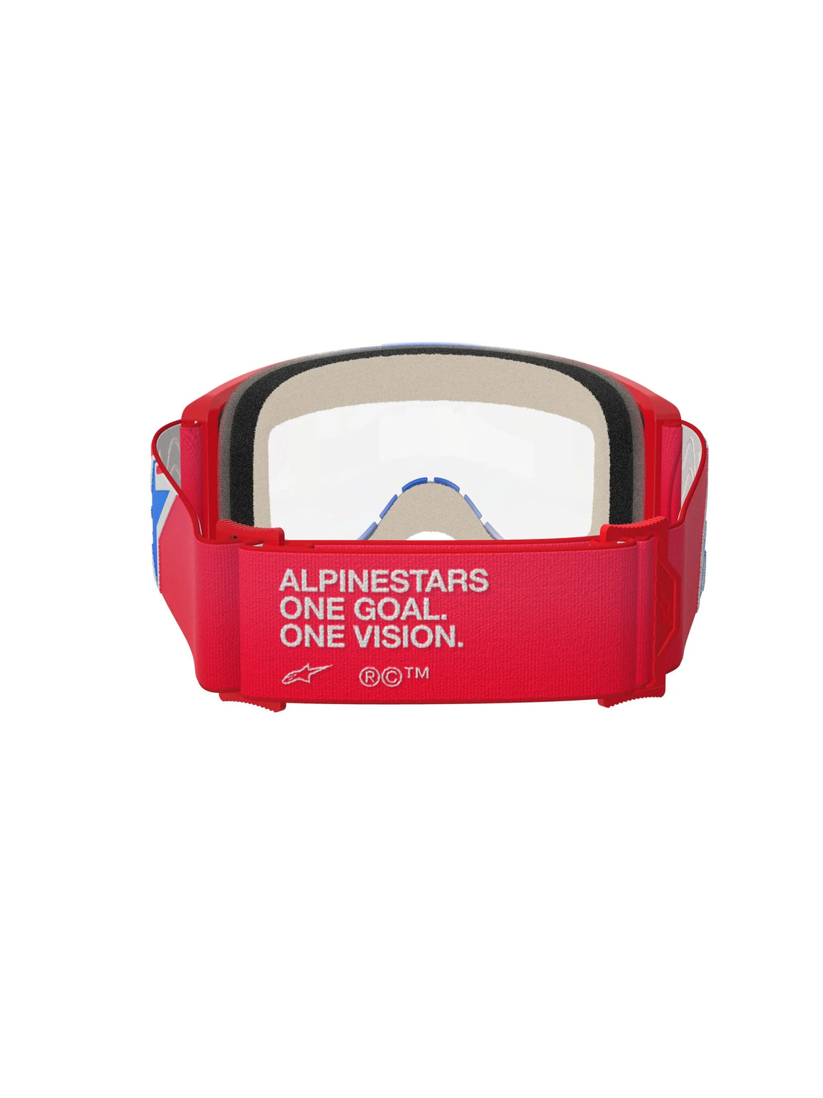 Alpinestars Crossbril Vision 5 Corp Red/White/Blue Clear