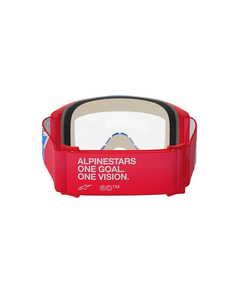 Alpinestars Crossbril Vision 5 Corp Red/White/Blue Clear
