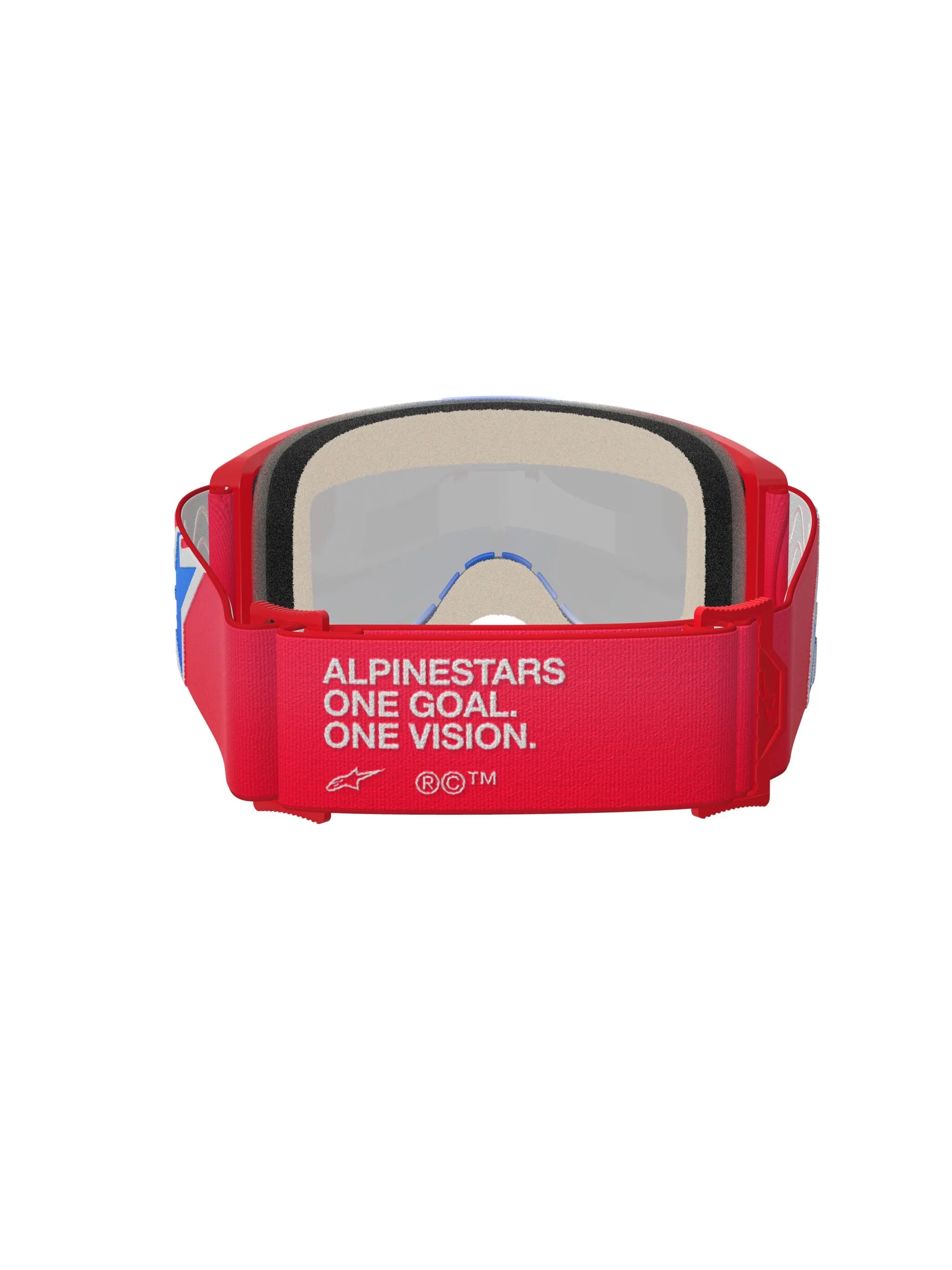 Alpinestars Crossbril Vision 5 Corp Red/White/Blue Mirror-Blue