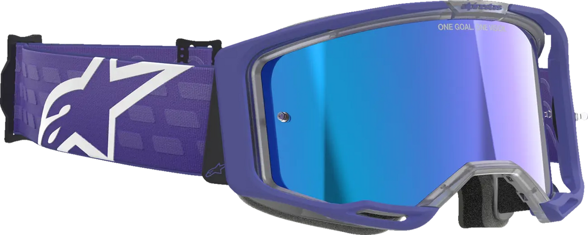 Alpinestars Crossbril Vision 8 Corp Purple Mirror-Blue