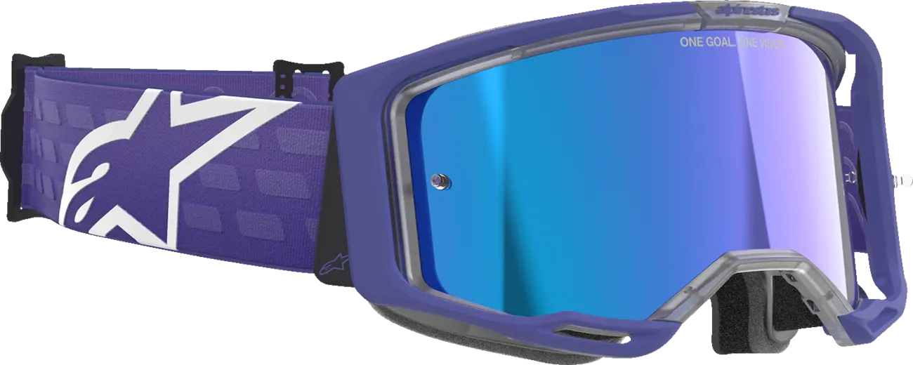 Alpinestars Crossbril Vision 8 Corp Purple Mirror-Blue