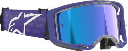 Alpinestars Crossbril Vision 8 Corp Purple Mirror-Blue