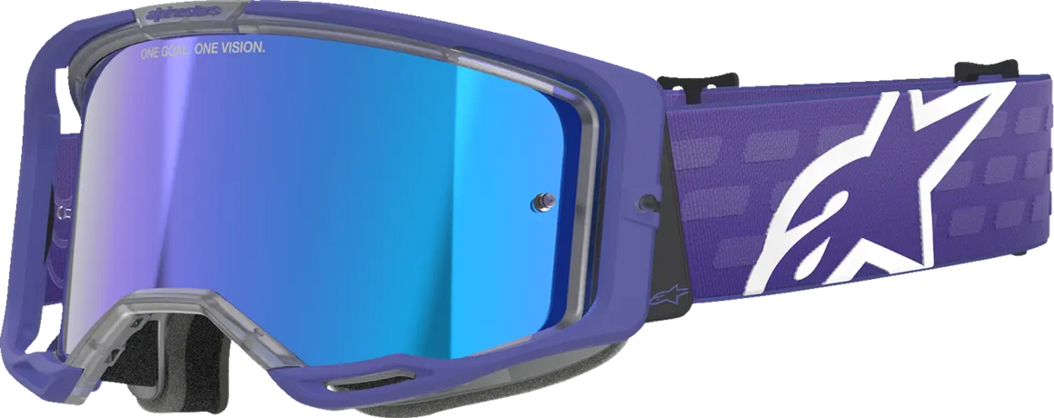 Alpinestars Crossbril Vision 8 Corp Purple Mirror-Blue