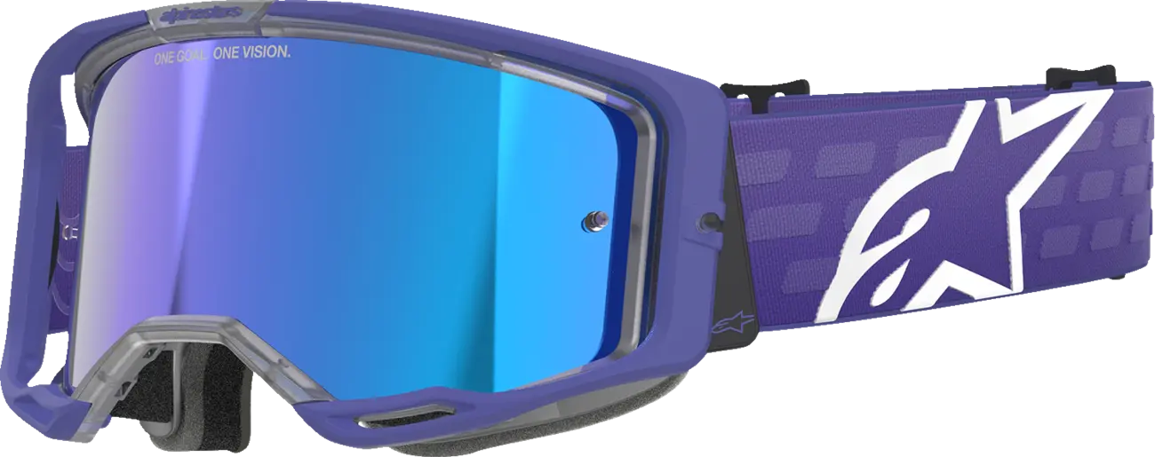 Alpinestars Crossbril Vision 8 Corp Purple Mirror-Blue