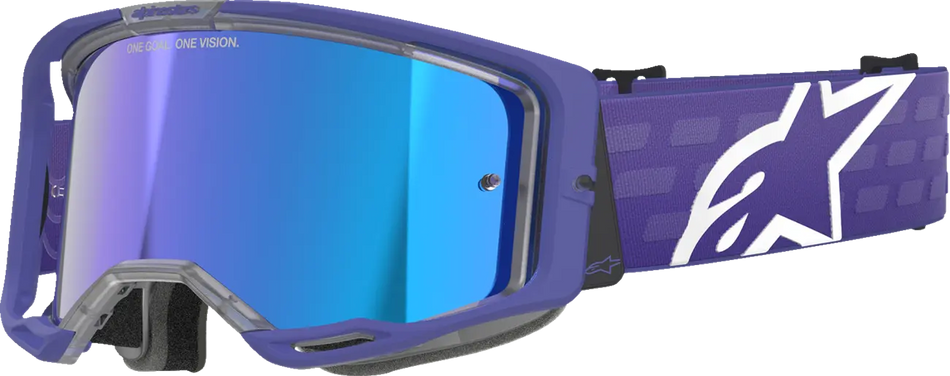 Alpinestars Crossbril Vision 8 Corp Purple Mirror-Blue