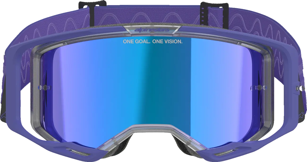 Alpinestars Crossbril Vision 8 Corp Purple Mirror-Blue