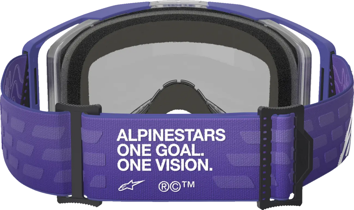 Alpinestars Crossbril Vision 8 Corp Purple Mirror-Blue